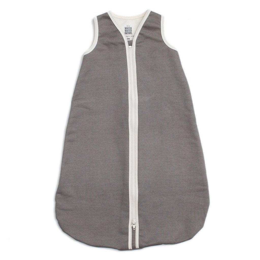 Organic Baby Sleeping Bag, Solid Charcoal