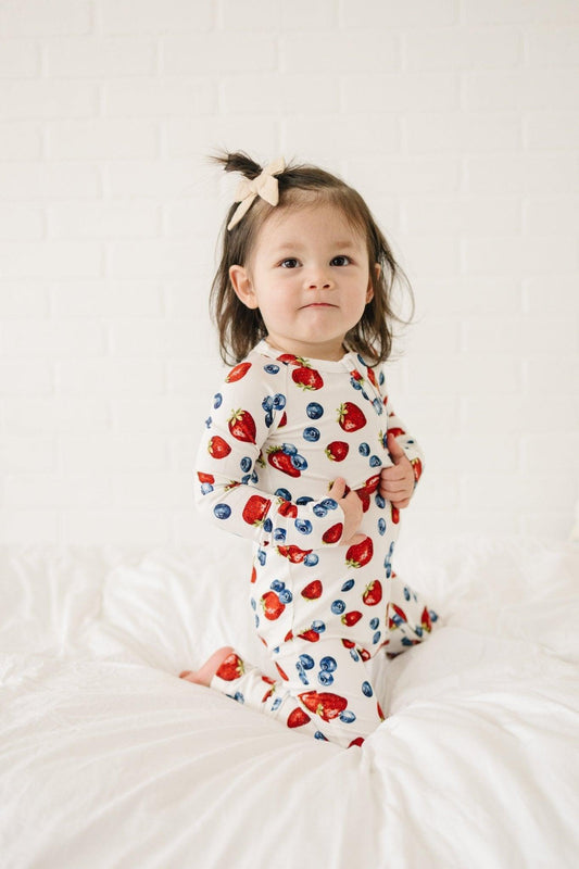 Berry Sweet Bamboo Zippy Romper *12-18 & 18-24m left