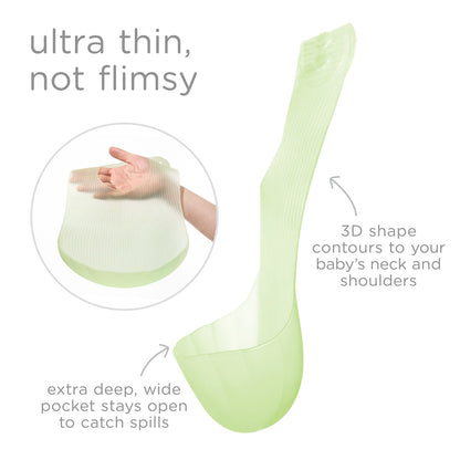 Silicone Bib with Pocket, Waterproof, Adjustable, 6 Months+