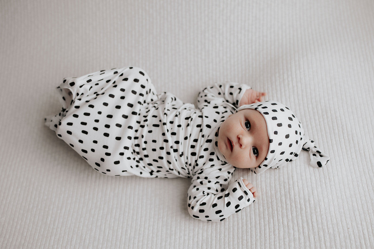 Polka Dot Newborn Hat