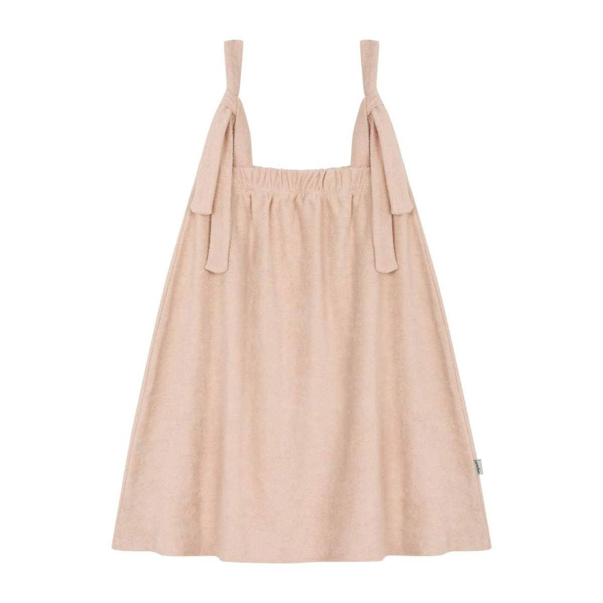 Blush Pink Terry Towel Dress Front Product Image