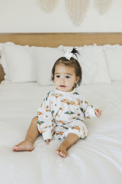 Boho Bats Bamboo Bubble Romper