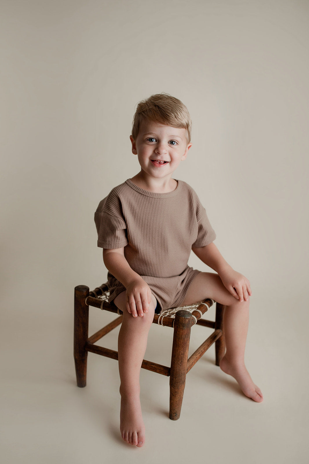 Cocoa Sands Brown Waffle Two Piece Set