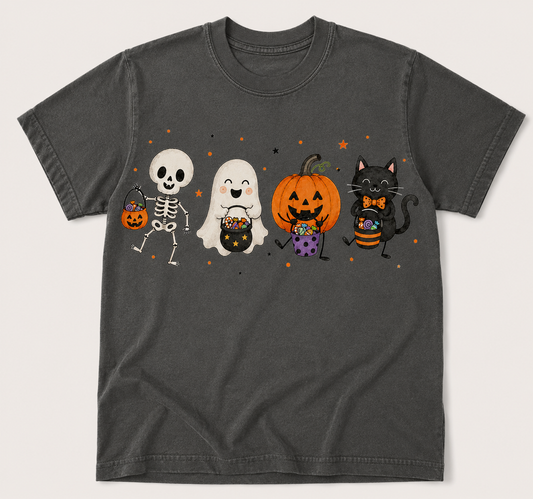 Kids Halloween Youth Comfort Colors® T-Shirt | Vintage Fall Graphic Tee