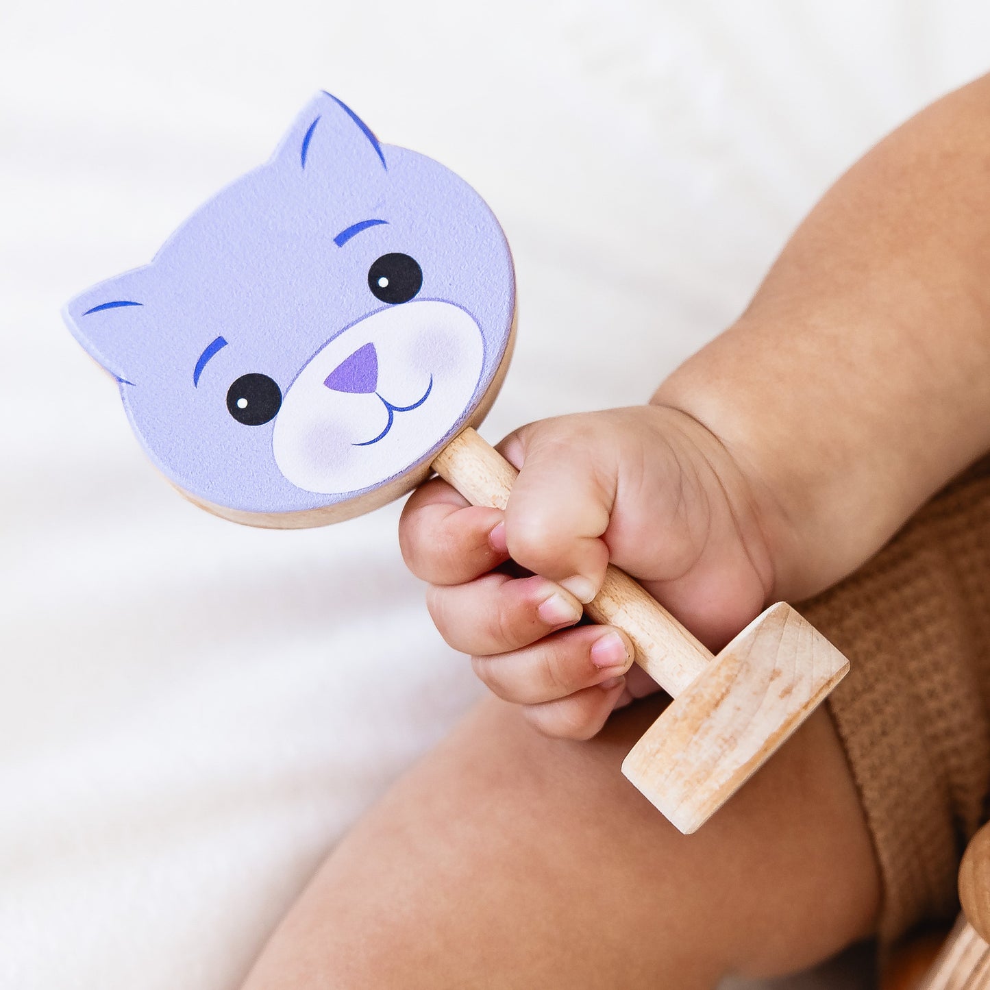 Grasp & Giggle Cat Rattle | Made in the USA 🇺🇸