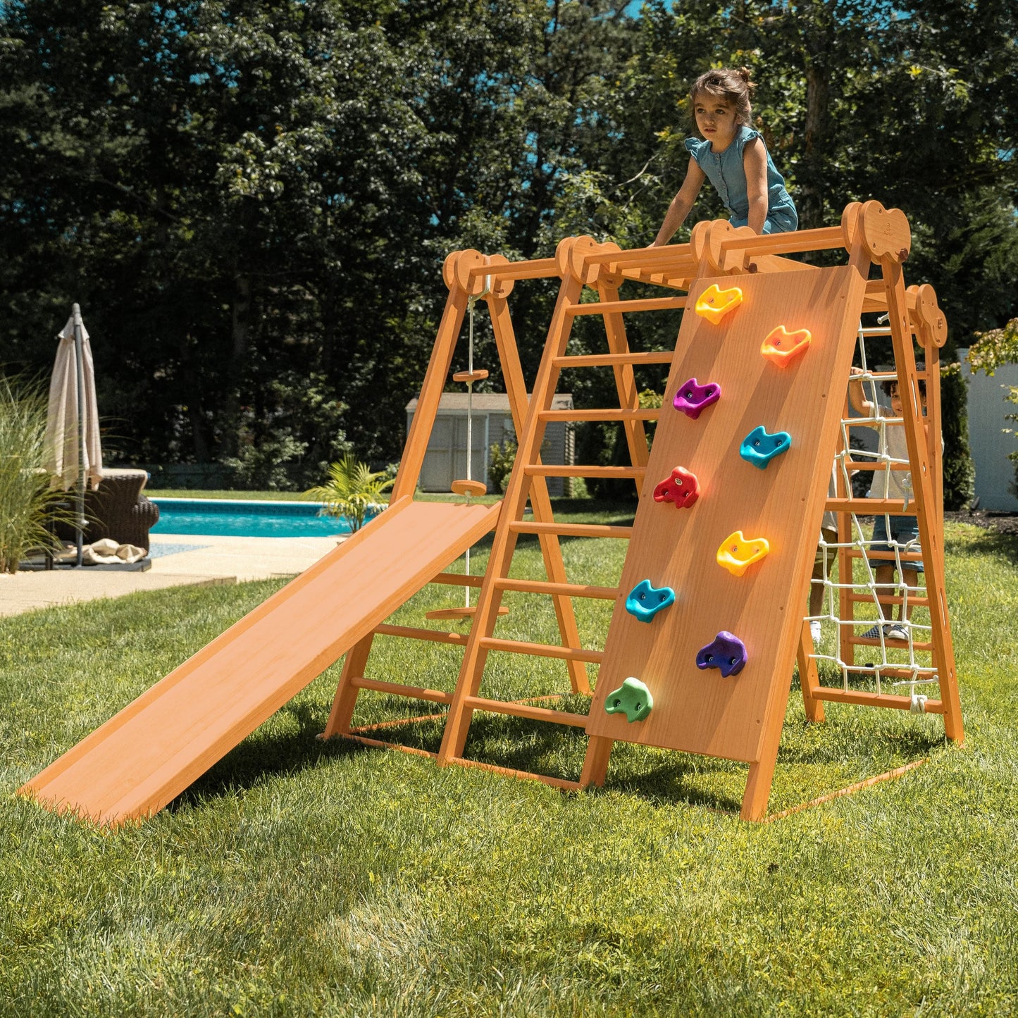 Chestnut | Outdoor & Indoor Foldable Jungle Gym