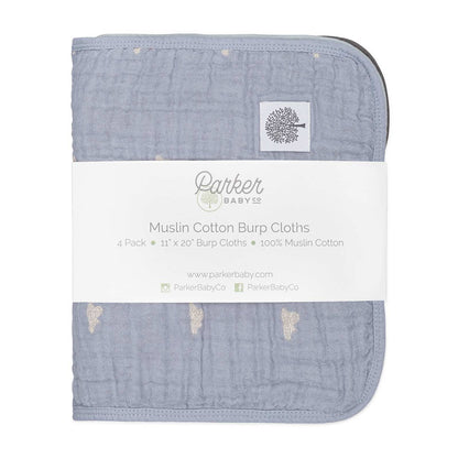 Cloud Set - Muslin Burp Cloths (4 Pack)