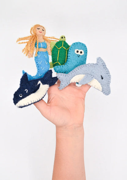 Whale & Dolphin Puppet Set