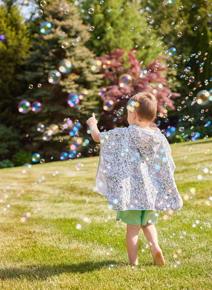 Children's Organic Swim Poncho - Coral Reef