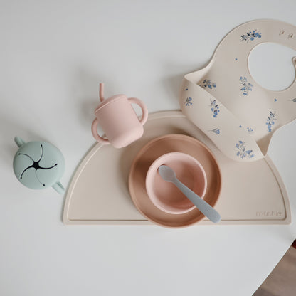 Silicone Training Cup + Straw