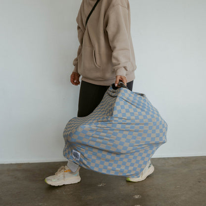 Multi-use Cover, Stormy Blue Checker