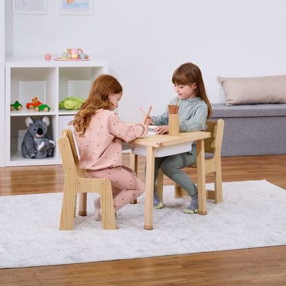Cordia Wooden Kids Activity Table & Chair Set – Montessori-Inspired Desk for Play & Learning