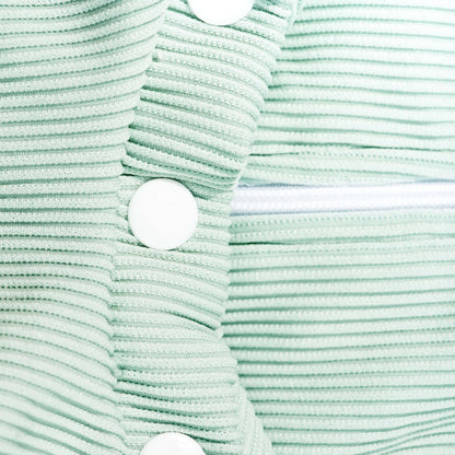 Ribbed Long-Sleeve Swimsuit for Baby · Rash Guard · Shorts · Gender-Neutral · Mint Color