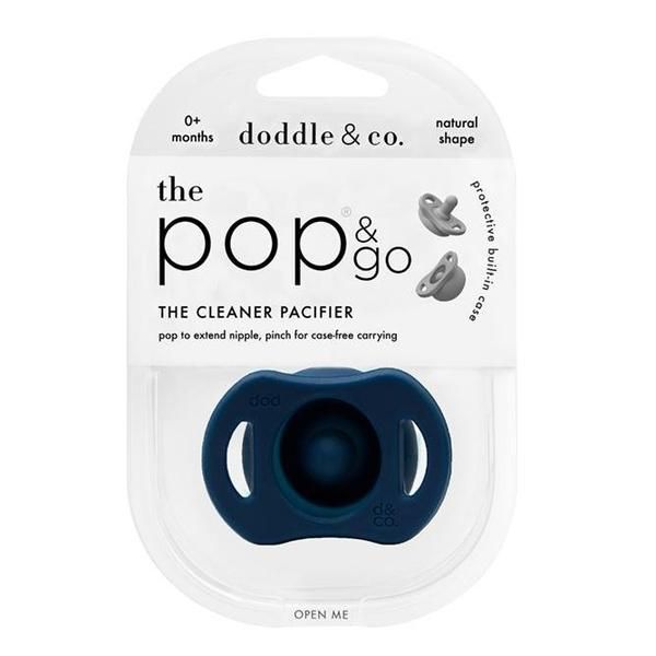 Doddle & Co Pop & Go Pacifier, Navy About You