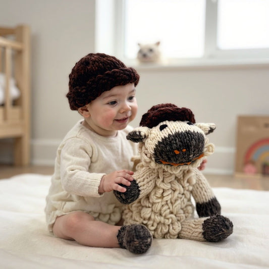 Wool Knit Buddy  | Sawyer the Sheep
