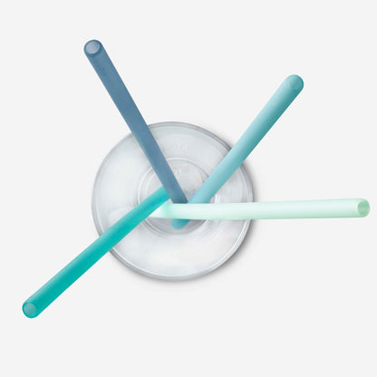 Extra-Long Reusable Silicone Straws, 4pk and 12pk