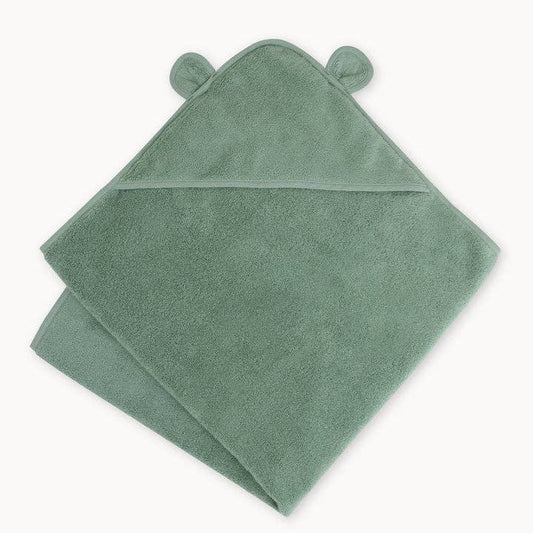 Organic Cotton Hooded Towel, Sage