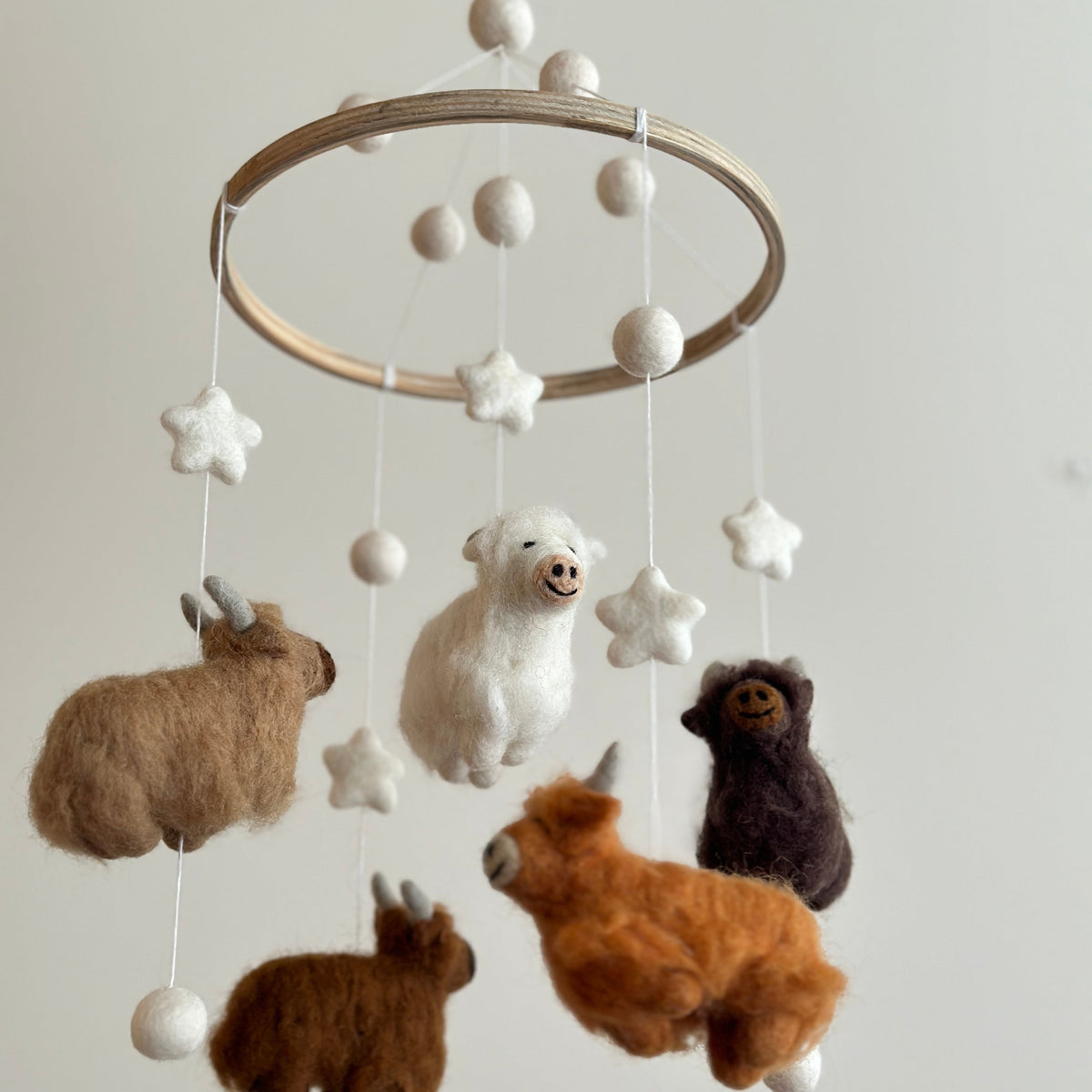 Highland Cow Baby Mobile