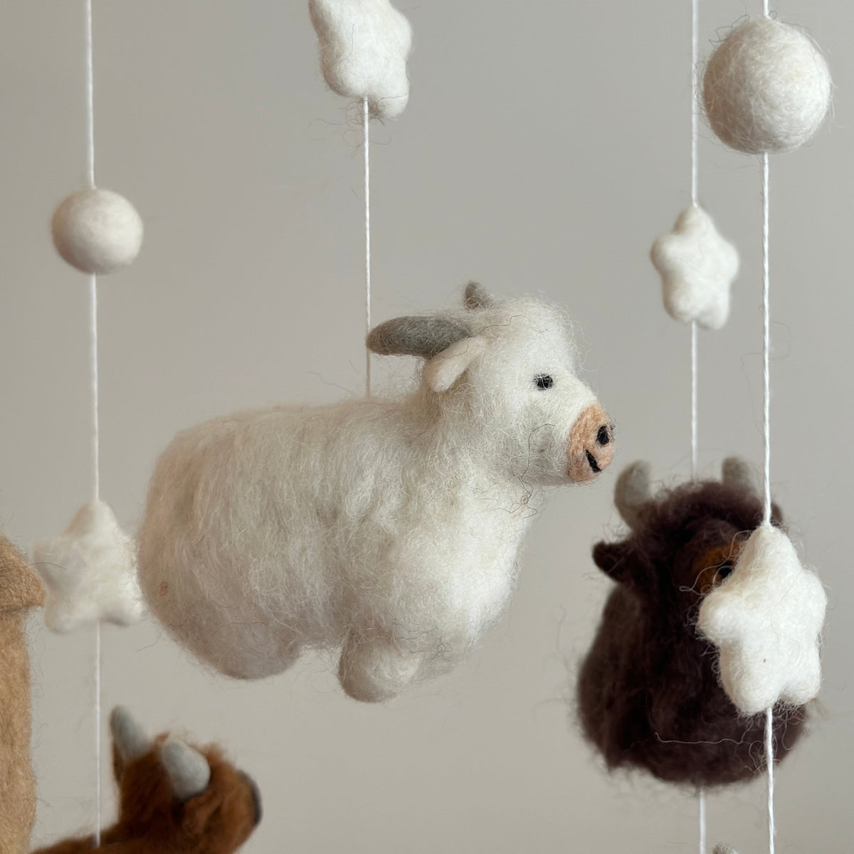 Highland Cow Baby Mobile