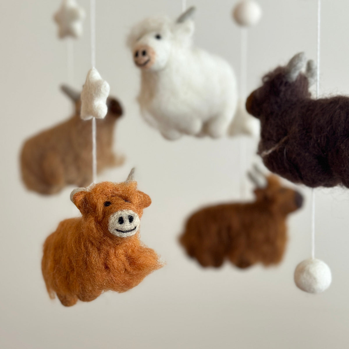 Highland Cow Baby Mobile