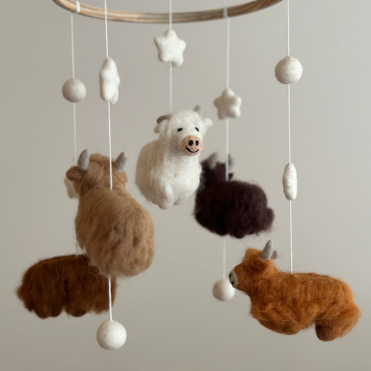 Highland Cow Baby Mobile