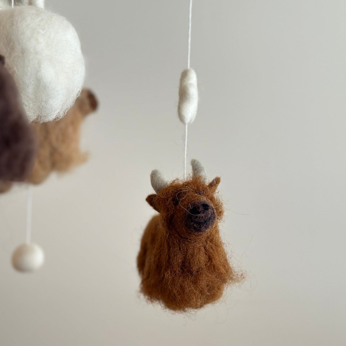 Highland Cow Baby Mobile