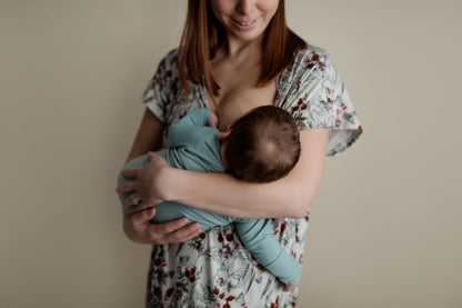 Floral Mommy Labor and Delivery Nursing Hospital Gown