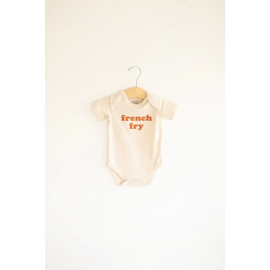 French Fry Organic Cotton Baby Onesie