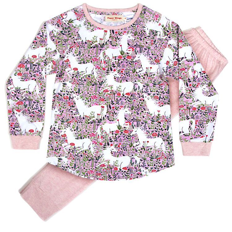 Unicorn Field Long Sleeve Pajama Set