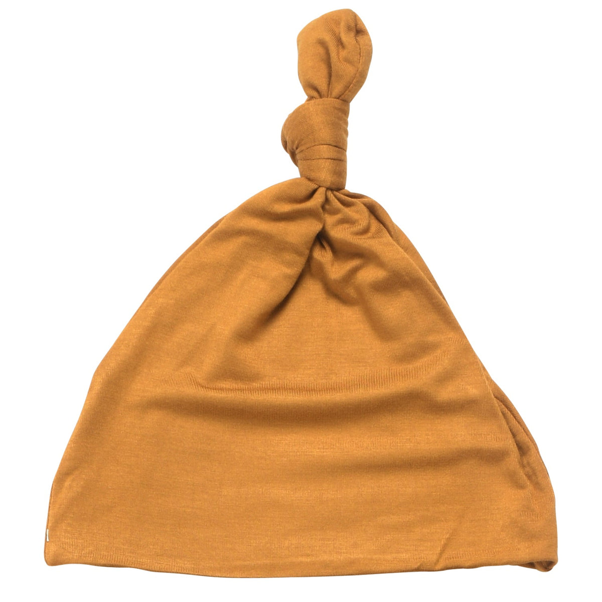Golden Harvest Orange Knotted Newborn Hat