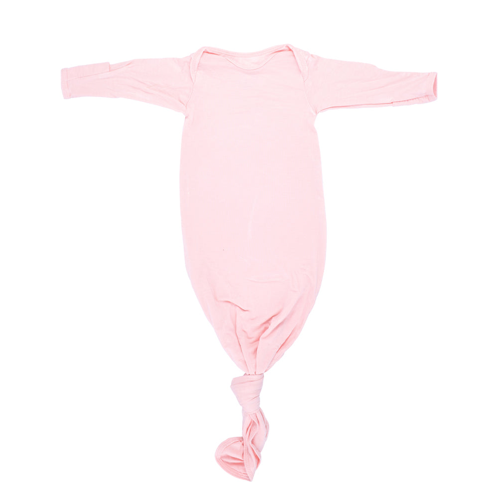 Heavenly Pink Newborn Knotted Baby Gown