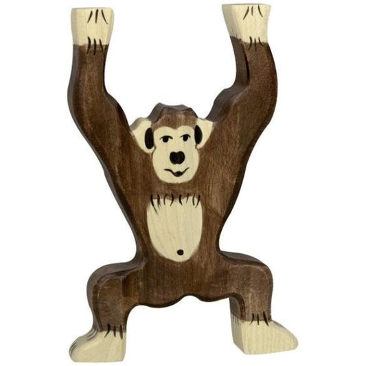 Wooden Animal, Chimpanzee Standing