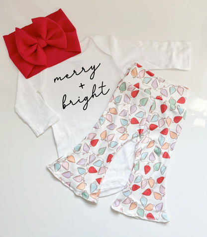 Christmas Lights Bell Bottoms
