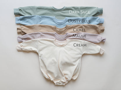 Thankful Sweatshirt Romper - more colors