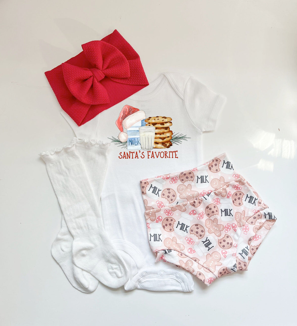 Christmas Milk and Cookies Bummies