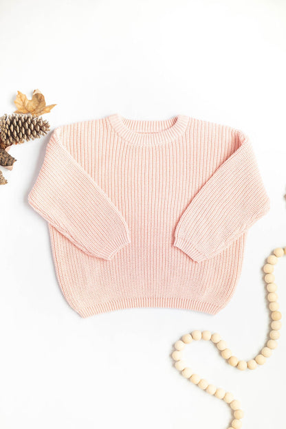 White Chunky Knitted sweater