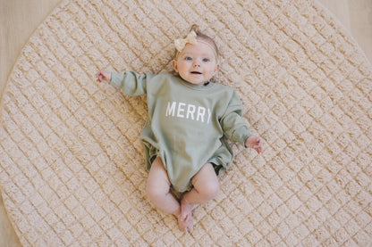 Merry Sweatshirt Romper