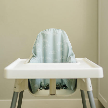 Sage Green Suns IKEA Antilop Highchair Cushion Cover - Wipeable, Highchair Accessories
