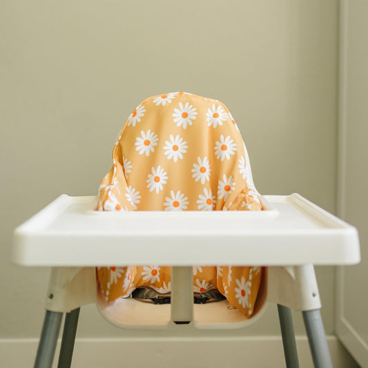 Daisy Floral Cushion Cover for IKEA Antilop Highchair: Wipeable, Highchair Accessories