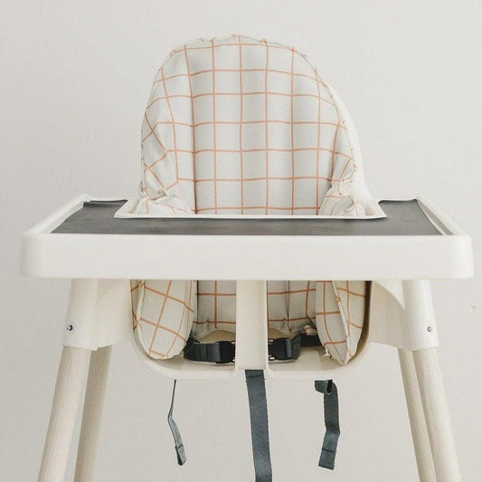 Camel Windowpane Cushion Cover for IKEA Antilop Highchair