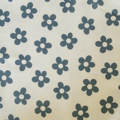 Retro Black & White Daisy IKEA Antilop Cushion Cover