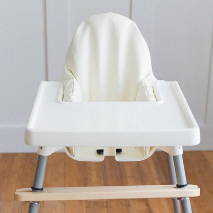 Off-White Vegan Leather IKEA Antilop Cushion Cover