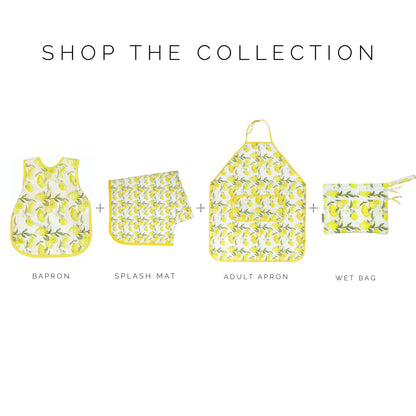Fresh Lemon Apron - fits sizes youth small through adult 2XL