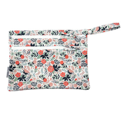 Vintage Rose - Waterproof Wet Bag (For mealtime, on-the-go, and more!)