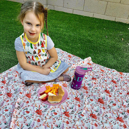 Peachy Dreams Splash Mat - A Waterproof Catch-All for Highchair Spills