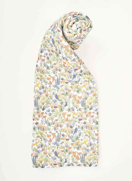 Foxy Forest Shawl Blanket