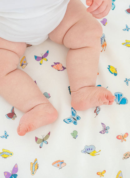 Madame Butterfly Crib Sheet