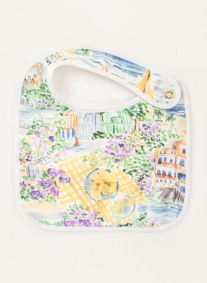 Baby Bib & Shawl Blanket Set - Limoncello