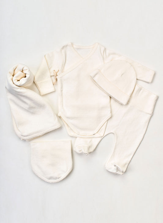 Welcome Baby Pointelle 5 Piece Set
