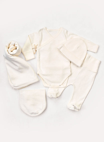 Welcome Baby Pointelle 5 Piece Set